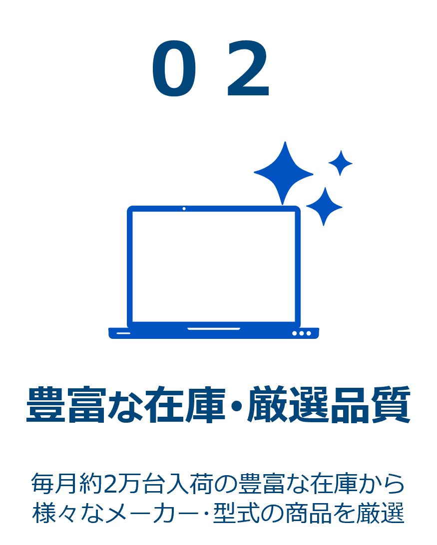 豊富な在庫・厳選品質