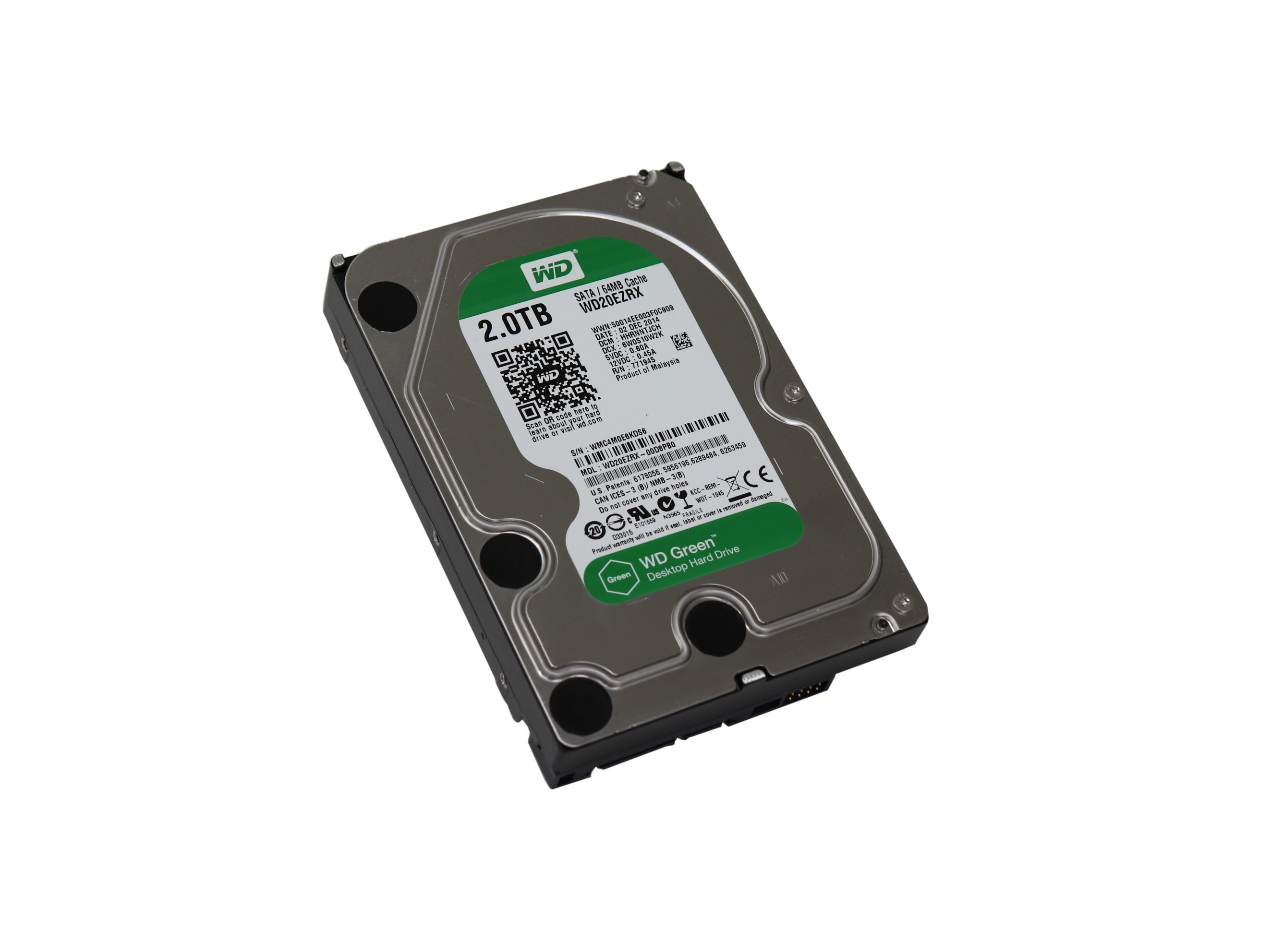 【Western Digital】WD Greenシリーズ WD20EZRX/2TB内蔵ハードディスク